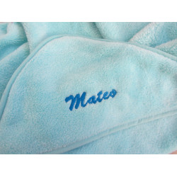 Baby Bademantel bestickt mit NAME - Farbwahl