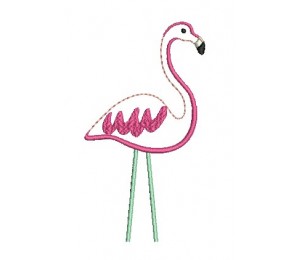 Stickdatei - Camping Flamingo