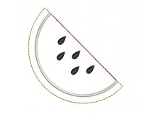 Stickdatei - Wassermelone Fransenappli