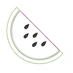 Stickdatei - Wassermelone Fransenappli