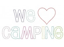 Stickdatei - We love Camping