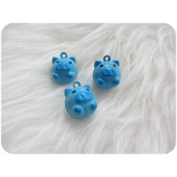 Glöckchen Schweinchen blau