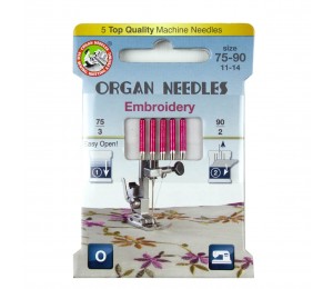ORGAN® Needles Embroidery Sortiment 75-90
