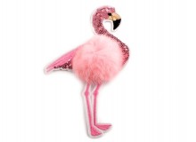 Aufbügler - Flamingo mit Pailletten 18,5cm