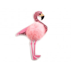 Aufbügler - Flamingo mit Pailletten 18,5cm