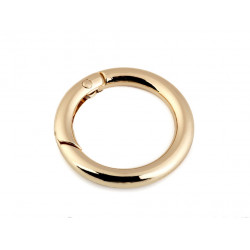 Karabiner Ring für Handtaschen Ø25 mm gold