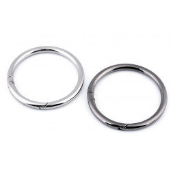 Karabiner Ring für Handtaschen Ø50 mm silber