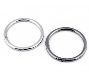 Karabiner Ring für Handtaschen Ø50 mm anthrazit