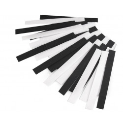 Klettverschluss Mix vorgeschnitten schwarz weiß 2 x 20 cm