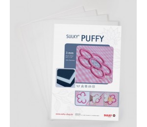  SULKY® PUFFY weiß 3mm, 4 Bögen