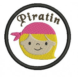 Stickdatei - Button Piratin