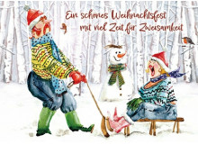 Postkarte - Ingrid Berendsen - Schönes Weihnachtsfest Zweisamkeit