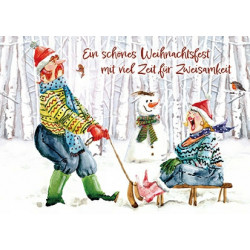 Postkarte - Ingrid Berendsen - Schönes Weihnachtsfest Zweisamkeit