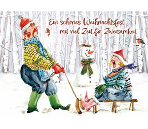 Postkarte - Ingrid Berendsen - Schönes Weihnachtsfest Zweisamkeit