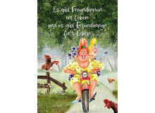 Postkarte - Ingrid Berendsen - Es gibt Freundinnen