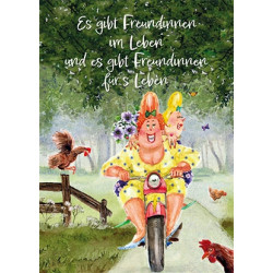 Postkarte - Ingrid Berendsen - Es gibt Freundinnen