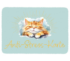 Postkarte - Anti-Stress-Karte Katze