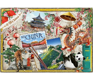 Postkarte - Barbara Behr - Länderpostkarte China 01