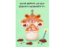 Postkarte - Geburtstagskuchen 