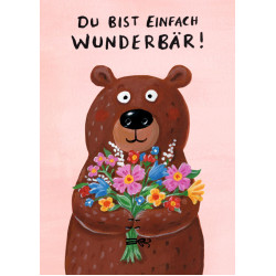 Postkarte - Wunderbär 