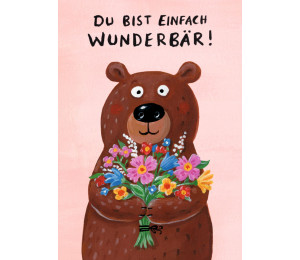 Postkarte - Wunderbär 