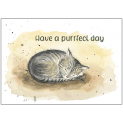 Postkarte - Have a purrfect day