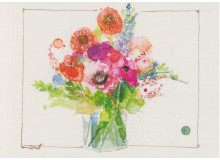 Postkarte - Blumen Festtagsstrauß von Claudia Brandt
