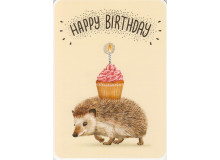 Postkarte - Happy Birthday Igel - Rosie Hilyer