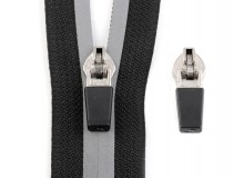 Schieber Zipper zu Spirale Reißverschluss reflektierend 5mm