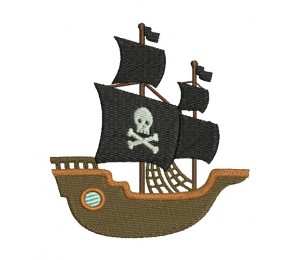 Stickdatei - Piratenschiff