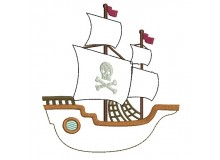 Stickdatei - Piratenschiff Appli