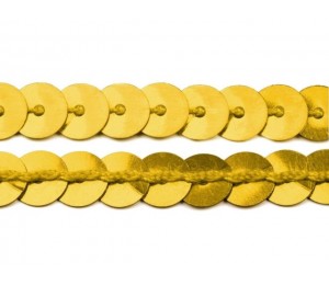 Paillettenborte 6mm gold