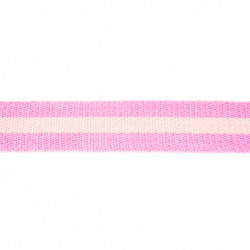 Gurtband Streifen 40mm rosa gestreift