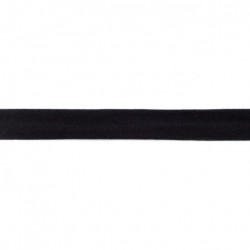 Jersey Schrägband 20mm schwarz