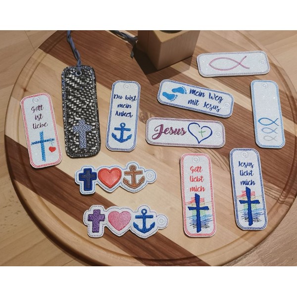 Povitrulya Kreuzstich-Lesezeichen „Give Us This Day Our Daily Bread“ – Christliches Bastelset