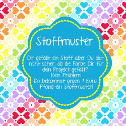 1 Stoffmuster - von einem Stoff deiner Wahl