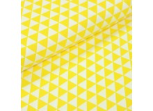 Baumwoll Twill - Triangles gelb