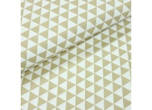Baumwoll Twill - Triangles beige