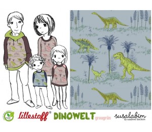 Bio Jersey Lillestoff - Dinowelt Susalabim