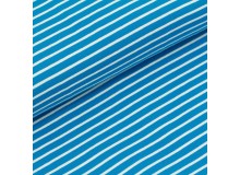 Biojersey Streifen - blau-weiß Stoffonkel