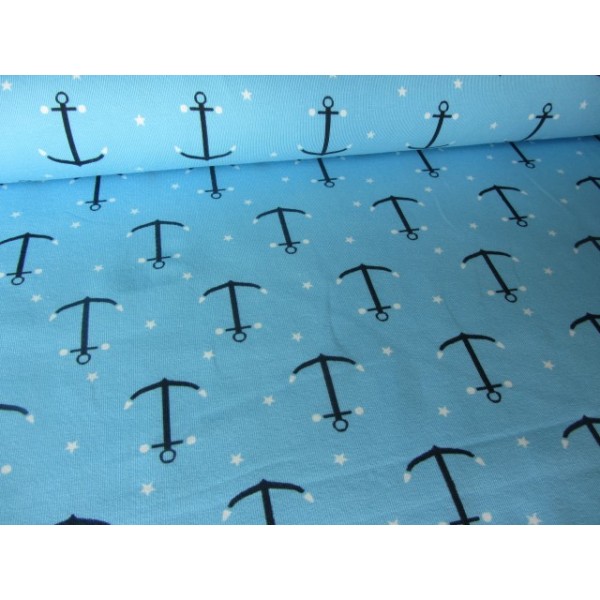 IHR Papierservietten „Maritim Anker“ – 20 Stück, 3-lagig, 16,5x16,5 Cm (gefaltet), Hellblau, Made In Germany