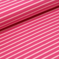 Biojersey Streifen - pink Stoffonkel