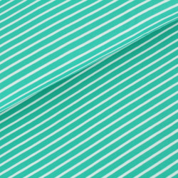 Biojersey Streifen - Ringel smaragd Stoffonkel