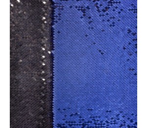 Wendepailletten - blau silber