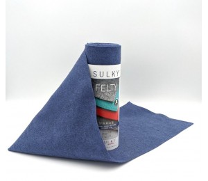 Filz SULKY® FELTY, waschbar, 25cm x 3m - blau meliert