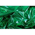 Folienjersey Metallic Webware Leni grün