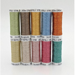 SULKY® POLY SPARKLE 30 - Glittering Pastel (10 x 265m Snap Spulen) 